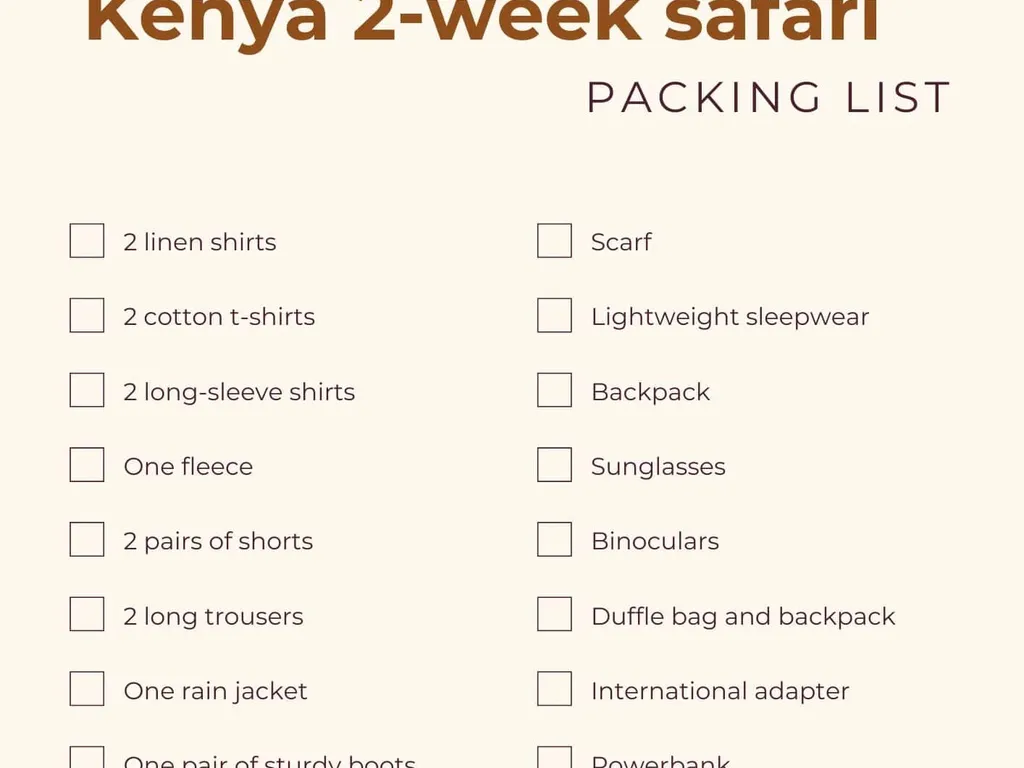 Ultimate Packing List for Kenya: Month-by-Month Guide