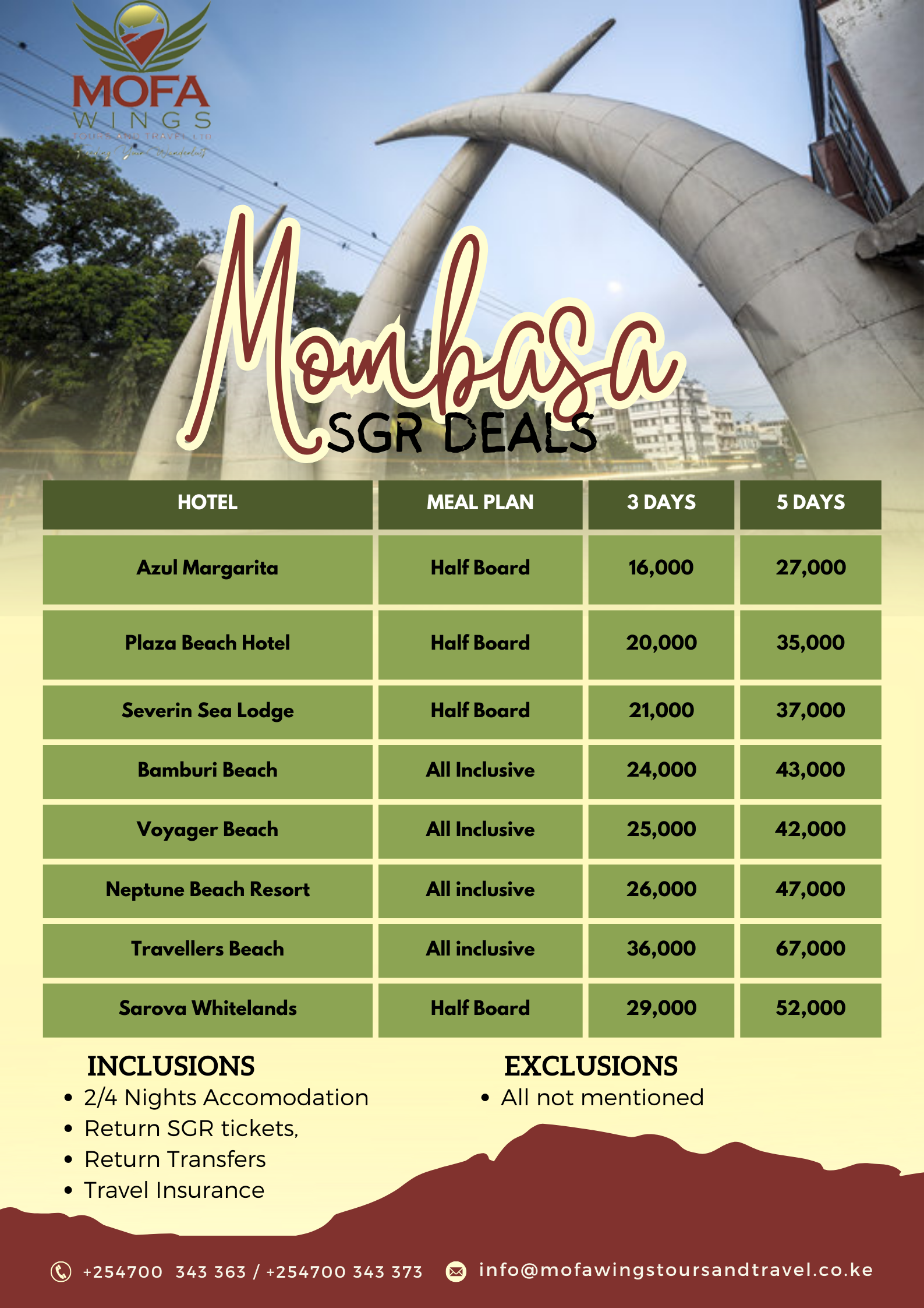 mombasa tour packages