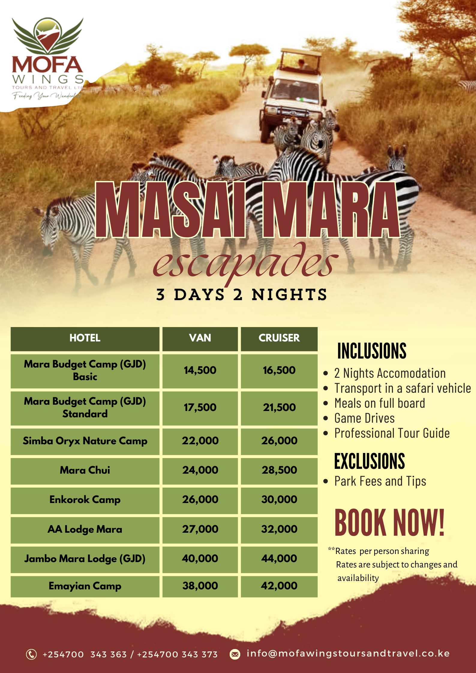 maasai mara tour packages