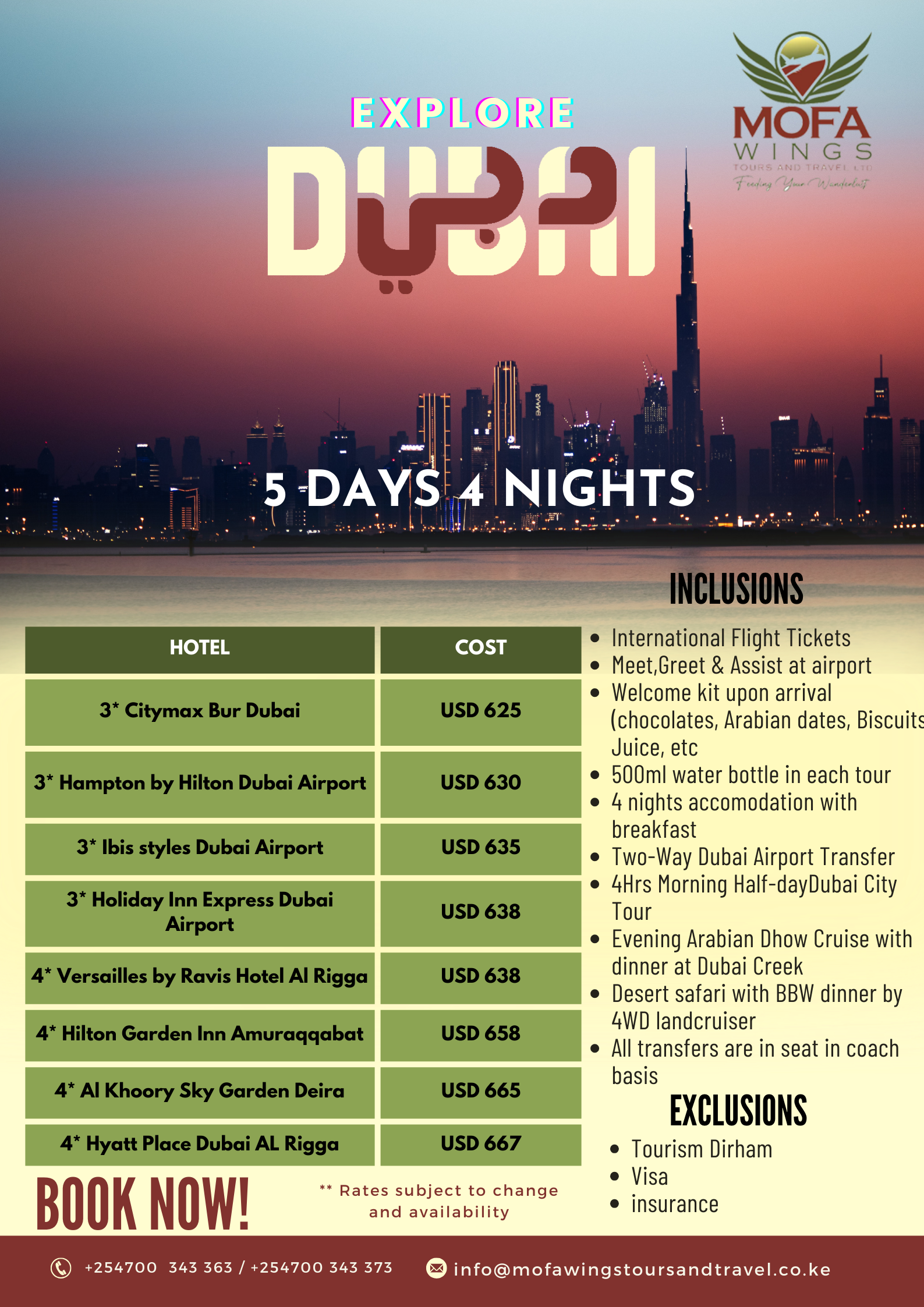 Dubai tour packages